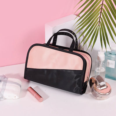 PU portátil personalizada Tote Bag cosmético de la prenda impermeable del bolso del maquillaje