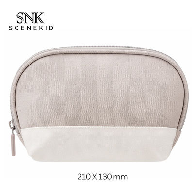 Pequeños bolsos portátiles de Shell Shape Canvas Zipper Cosmetic