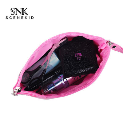 Bolso de encargo impermeable del maquillaje de la PU de la novia de la suposición de la impresión