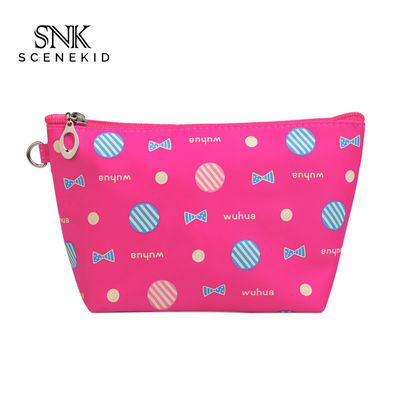 Bolso de encargo impermeable del maquillaje de la PU de la novia de la suposición de la impresión