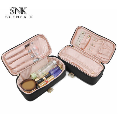 Bolso adaptable del maquillaje del artículo de tocador del cordón del bolso de Foldabel de la capacidad grande