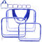 Bolsa multifuncional del equipaje del viaje del PVC del claro 6pcs con la manija