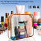 bolsos cosméticos impermeables portátiles del cierre de la cremallera 6pcs para el viaje